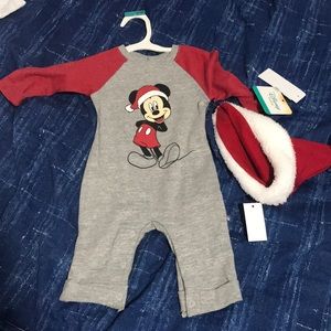 Mickey Mouse Xmas baby size 0-3 months
